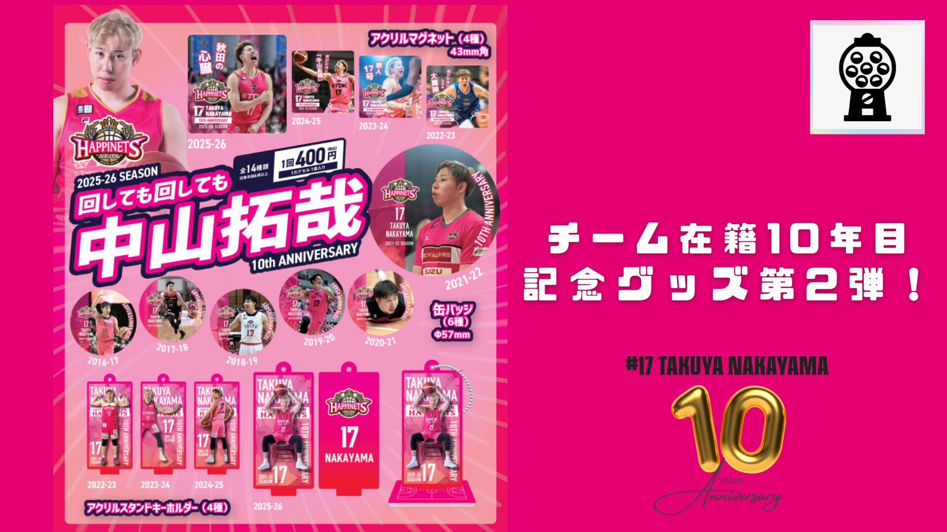 回しても回しても中山拓哉